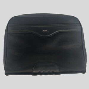 Tumi Black Travel Messanger Leather Bag Handle